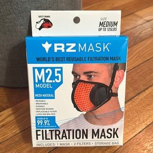 New In Box: RZ Mask - M2.5 Filtration Mask - 1 mask/2 filters - Safety Orange